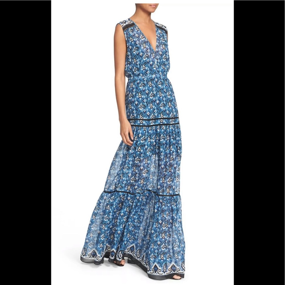 VERONICA BEARD SILK MAXI DRESS